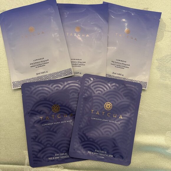 Tatcha Luminous Sheet Mask Bundle – Set of 5 (NEW) - Picture 1 of 2